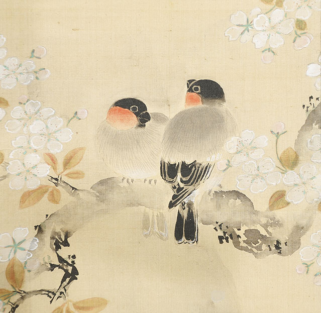 Birds on a Cherry Blossom in Fog｜Collection｜Watanabe Japanese 