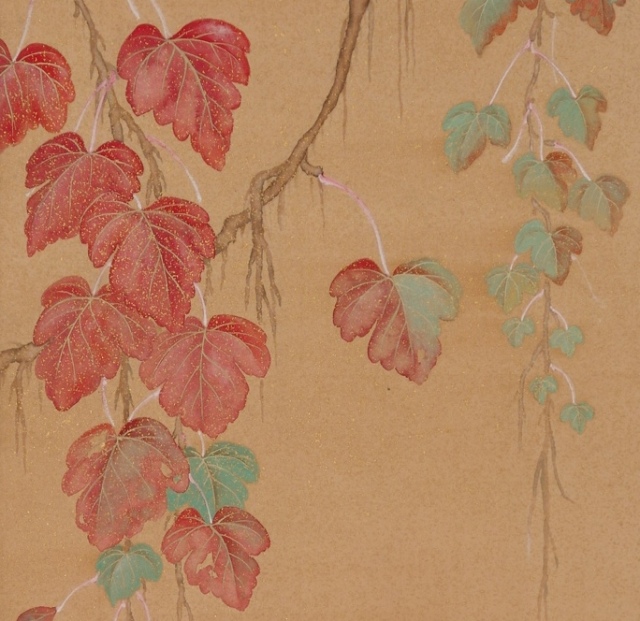 Plum Blossoms / Red Ivy