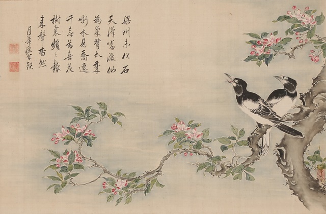 Birds and Flowers with self-inscription