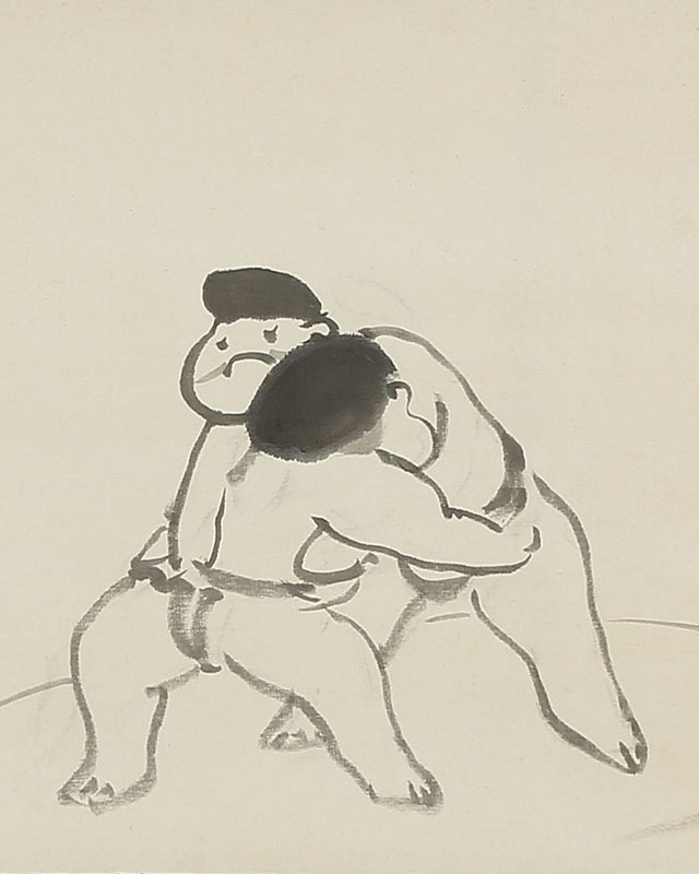 Sumo Wrestling of Daikoku and Ebisu 