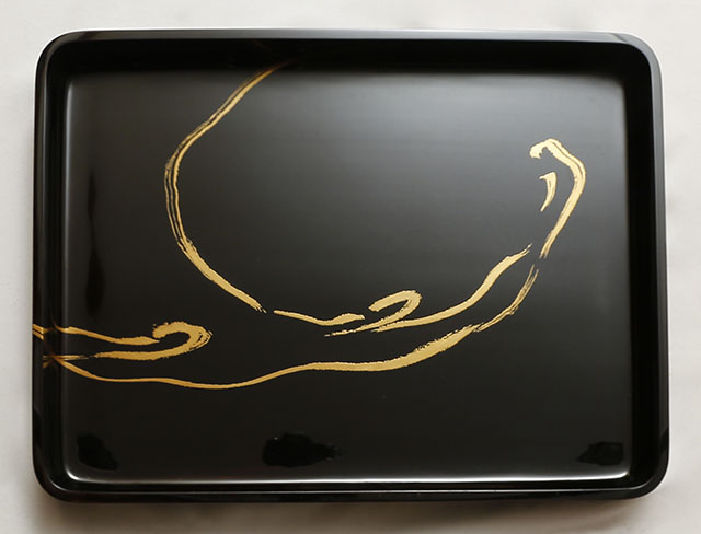A pair of Trays with Wave Design
