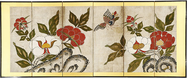 Flowers and Butterfly of Joseon Dynasty, Korea