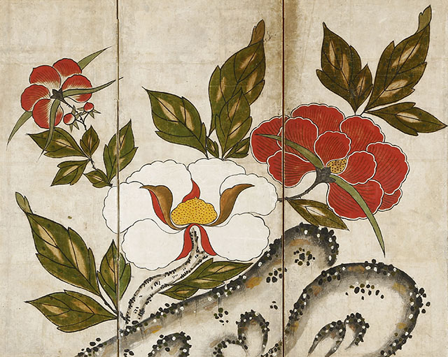 Flowers and Butterfly of Joseon Dynasty, Korea