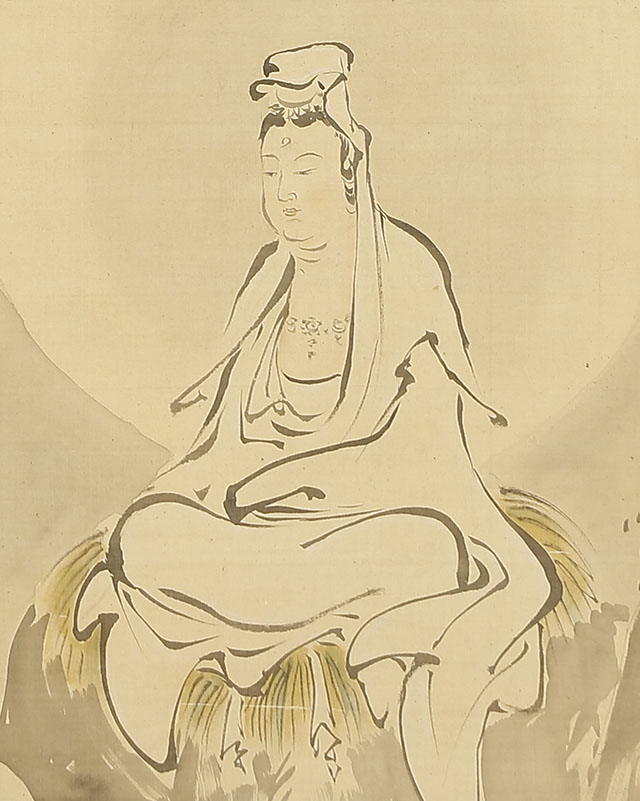 Kannon with Chinese Poem