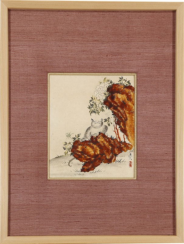 Cat and Peony