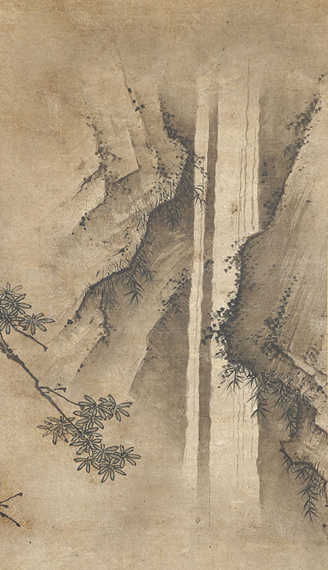 Li Bai(Rihaku) Viewing a Waterfall