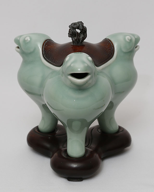 Incense Burner, Celadon, Makuzu Kiln