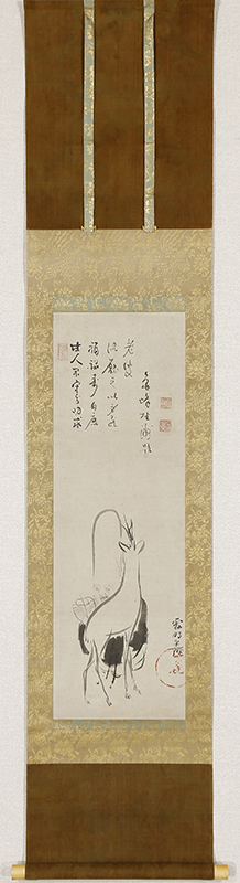 白鹿寿老図