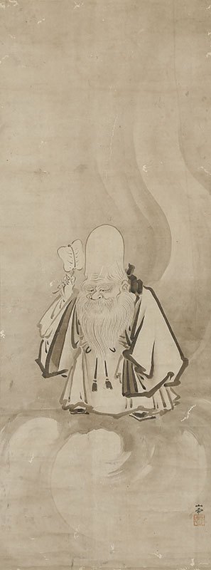 雲中福禄寿　山水