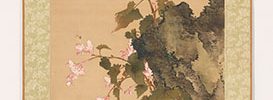 秋花双鶏図