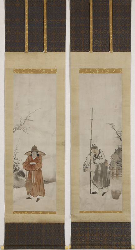 龐居士　霊照女図