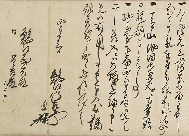 鯰江民吉・晋吉宛正月十三日付消息