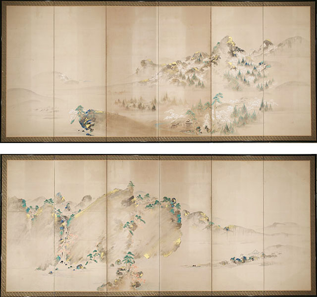 大和絵山水図