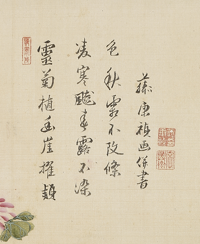 Chrysanthemum with self-inscription