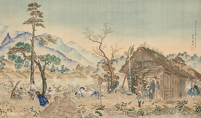 Seinan War around Mount Enotake (1882)