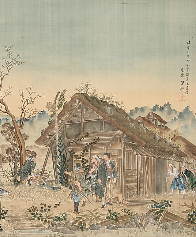 Seinan War around Mount Enotake (1882)