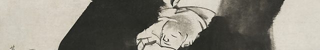 Boy sleeping on a Bull