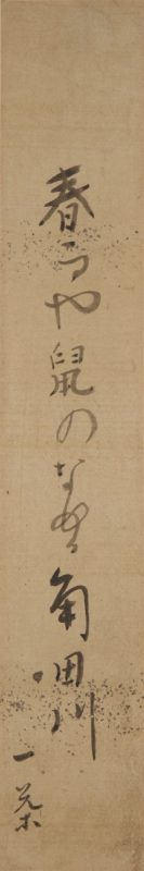 「春雨や鼠のなめる角田川」