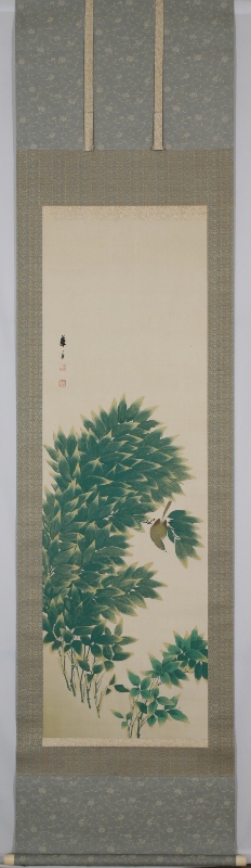 新竹小禽図