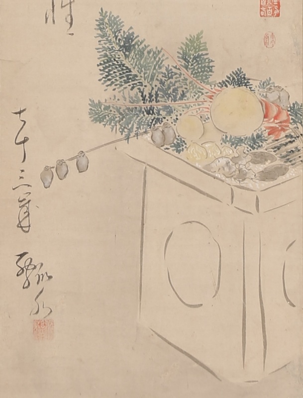 蓬莱之図「蓬莱の根なれや代々の土百姓」(73歳)