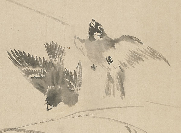 Birds and Rice Stalk