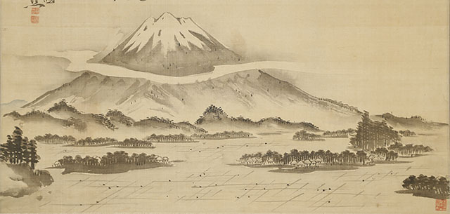 岩城山之図(津軽富士)