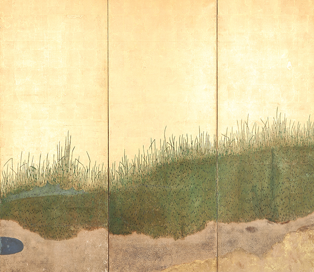 木賊図屏風
