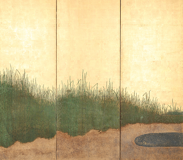 木賊図屏風