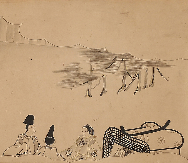 白描源氏物語（清水寺）