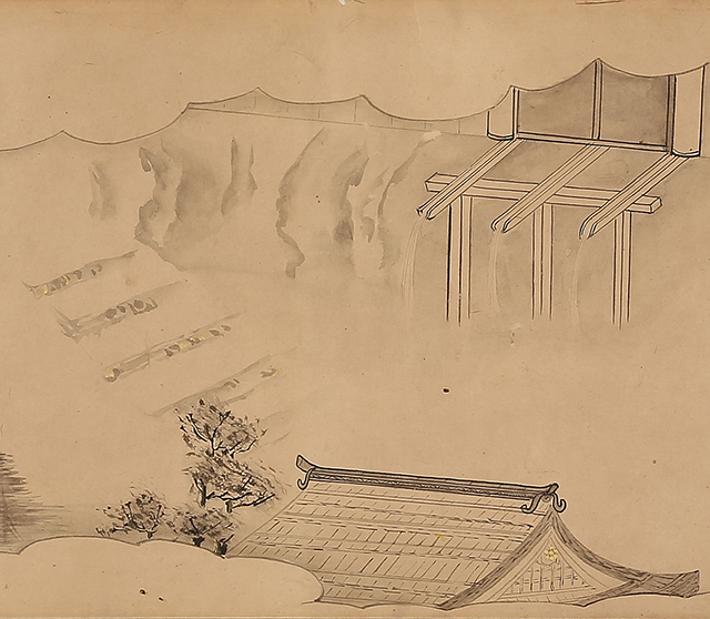 白描源氏物語（清水寺）