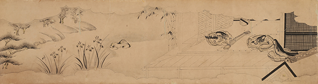 白描源氏物語（菖蒲）