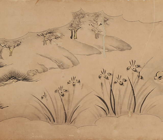 白描源氏物語（菖蒲）