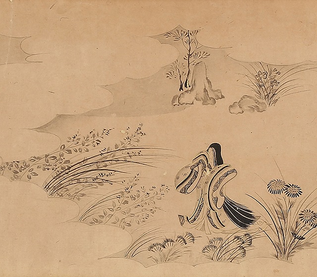 白描源氏物語（秋草）