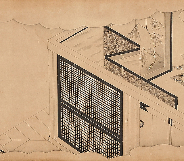白描源氏物語（寝所）