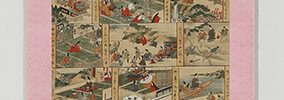北野天神縁起絵伝　北野本宮古図 菅原道真像