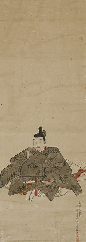 北野天神縁起絵伝　北野本宮古図 菅原道真像