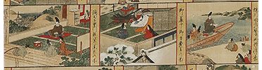 北野天神縁起絵伝　北野本宮古図 菅原道真像