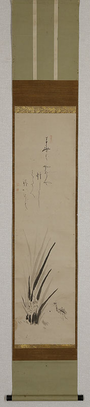 蘭蟷螂図自画賛