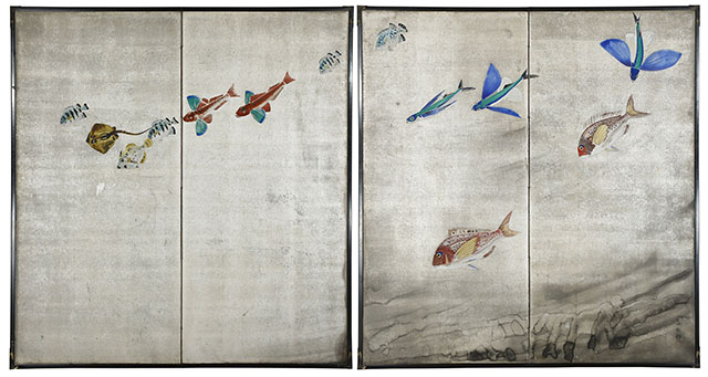 遊魚図