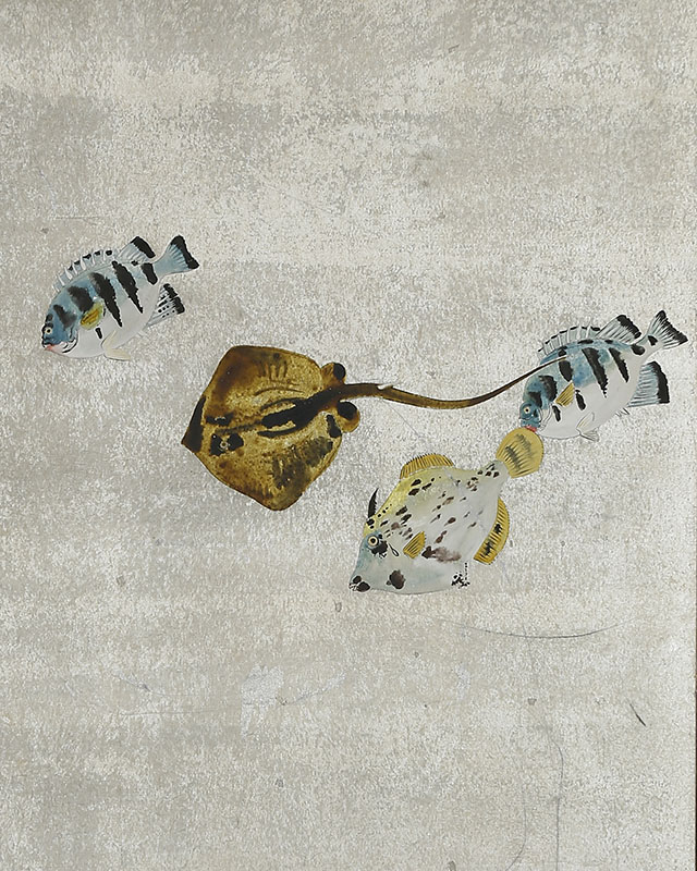 遊魚図