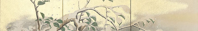 Rabbits with Autumn Flowers/ Puppy and Birds in Snow