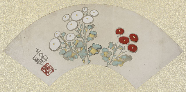 Four Seasons in Fan Shapes