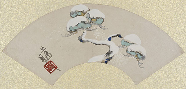 Four Seasons in Fan Shapes