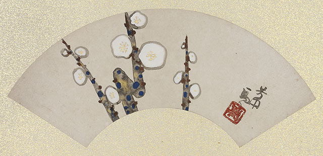Four Seasons in Fan Shapes