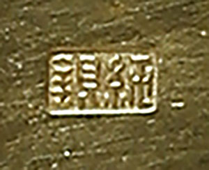 純銀 四君子彫香炉