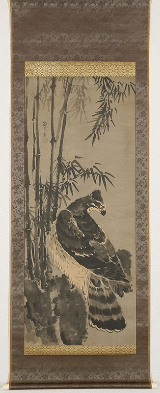 岩上之鷹図