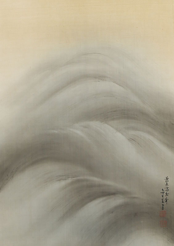 朝陽映浪図