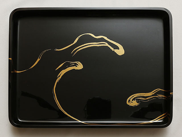 A pair of Trays with Wave Design