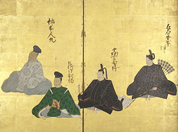 江戸前期 金地十八歌仙図