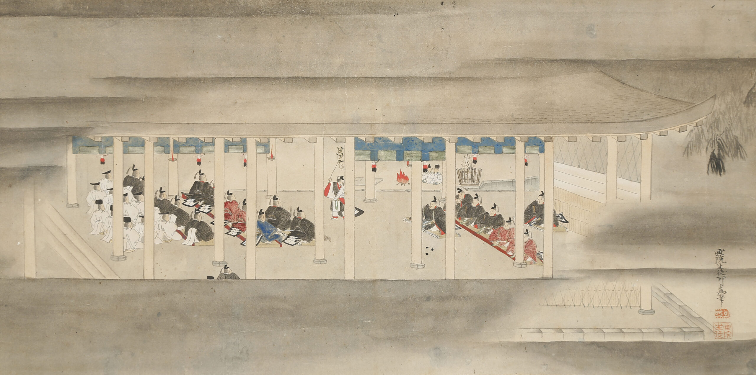 御神楽之図　依春日山木枯稿（天保8年）